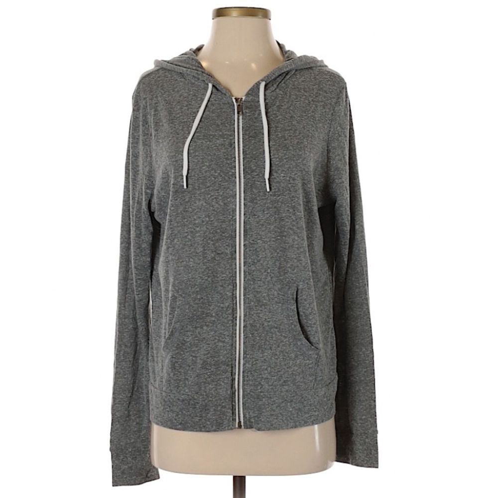 GRAY ZIP-UP JACKET